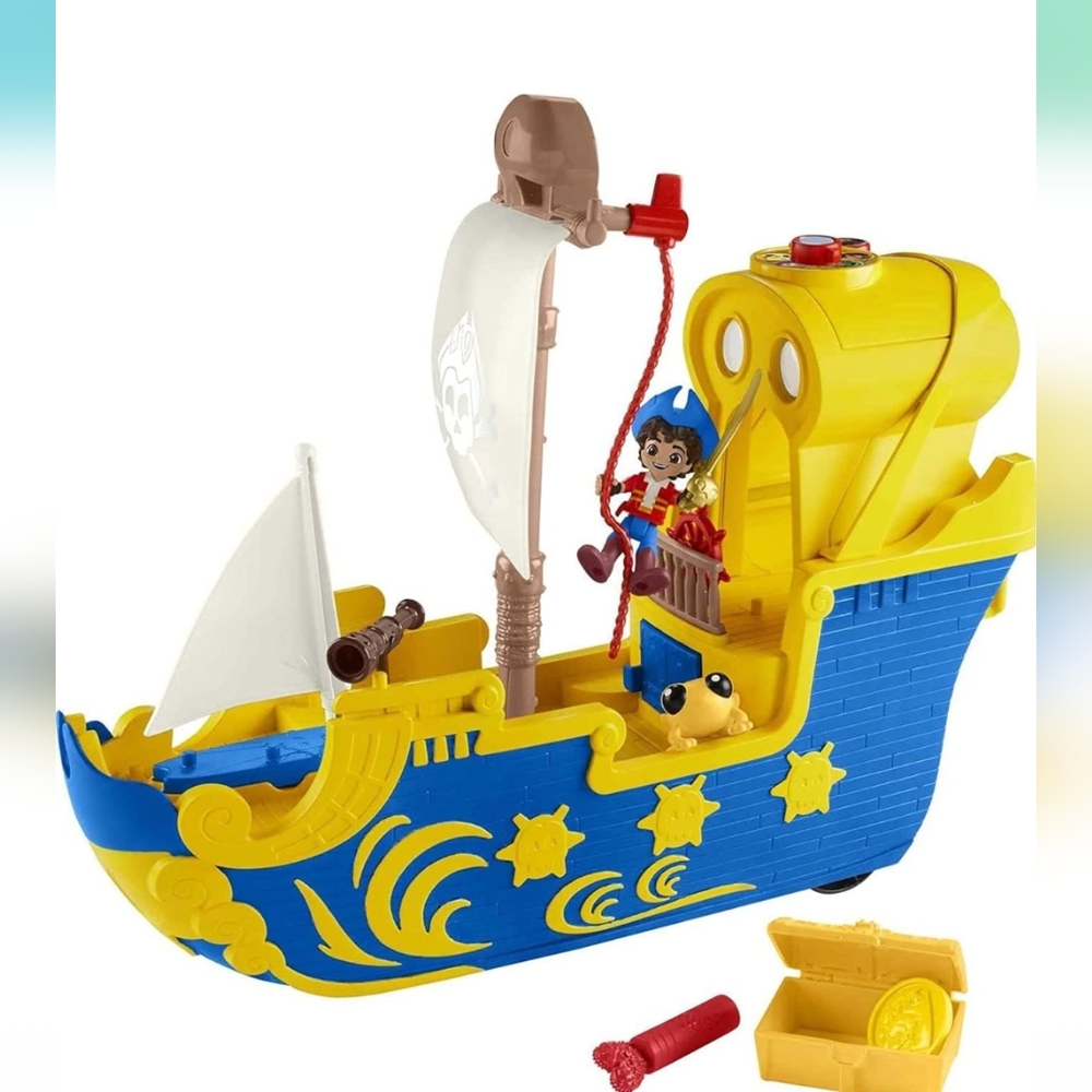 Fisher-Price Santiago of the Seas Pirate Ship Lights & Sounds El Bravo Playset